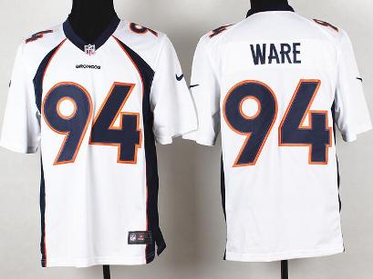 Nike Denver Broncos 94 DeMarcus Ware White Game NFL Jerseys Cheap