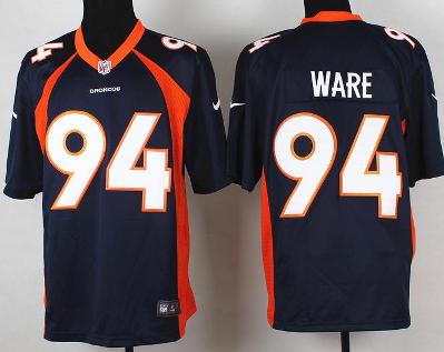 Nike Denver Broncos 94 DeMarcus Ware Blue Game NFL Jerseys Cheap