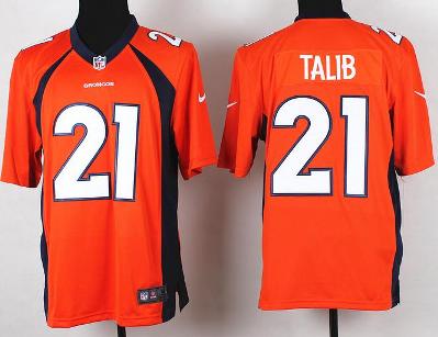 Nike Denver Broncos 21 Aqib Talib Orange Game NFL Jersey Cheap