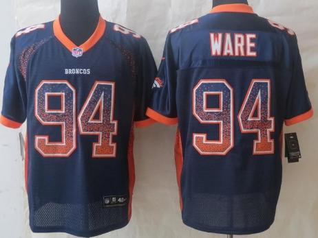 Nike Denver Broncos 94 DeMarcus Ware Drift Fashion Blue Elite NFL Jerseys Cheap