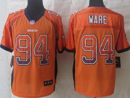 Nike Denver Broncos 94 DeMarcus Ware Drift Fashion Orange Elite Jerseys Cheap