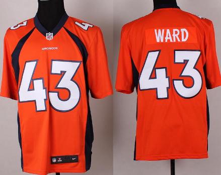 Nike Denver Broncos 43 T.J. Ward Orange Game NFL Jerseys Cheap