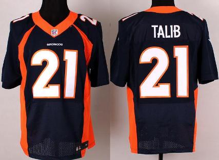 Nike Denver Broncos 21 Aqib Talib Elite Blue NFL Jersey Cheap