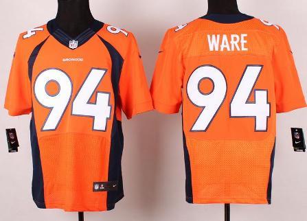 Nike Denver Broncos 94 DeMarcus Ware Elite Orange NFL Jerseys Cheap