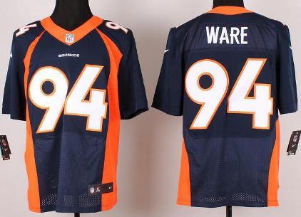Nike Denver Broncos 94 DeMarcus Ware Elite Blue NFL Jerseys Cheap