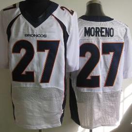Nike Denver Broncos 27 Knowshon Moreno White Elite NFL Jerseys New Style Cheap