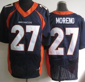 Nike Denver Broncos 27 Knowshon Moreno Blue Elite NFL Jerseys New Style Cheap