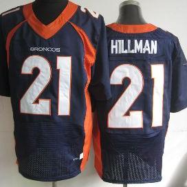 Nike Denver Broncos 21 Ronnie Hillman Blue Elite NFL Jerseys New Style Cheap