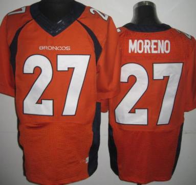 Nike Denver Broncos 27 Knowshon Moreno Orange Elite NFL Jerseys New Style Cheap