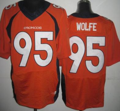 Nike Denver Broncos #95 Derek Wolfe Orange Elite NFL Jerseys New Style Cheap