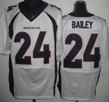 Nike Denver Broncos 24 Champ Bailey White Elite NFL Jerseys New Style Cheap