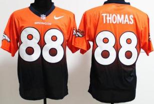 Nike Denver Broncos 88 Demaryius Thomas Orange Blue Drift Fashion II Elite NFL Jerseys Cheap