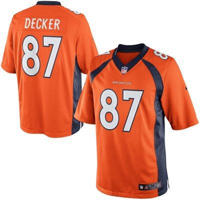 Nike Denver Broncos 87 Eric Decker Orange Limited NFL Jersey 2013 New Style Cheap