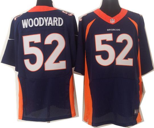 Nike Denver Broncos 52 Wesley Woodyard Blue Elite NFL Jerseys 2013 New Style Cheap