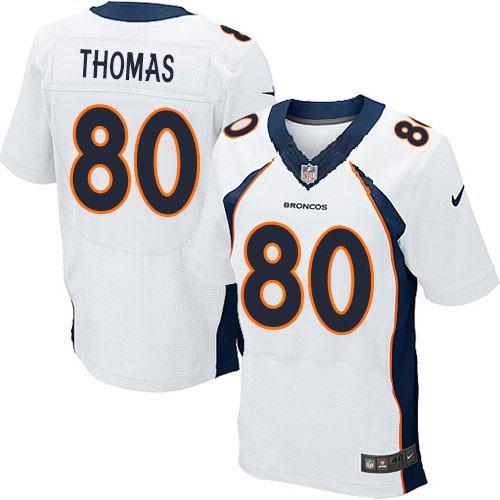 Nike Denver Broncos 80 Julius Thomas White Elite NFL Jerseys 2013 New Style Cheap
