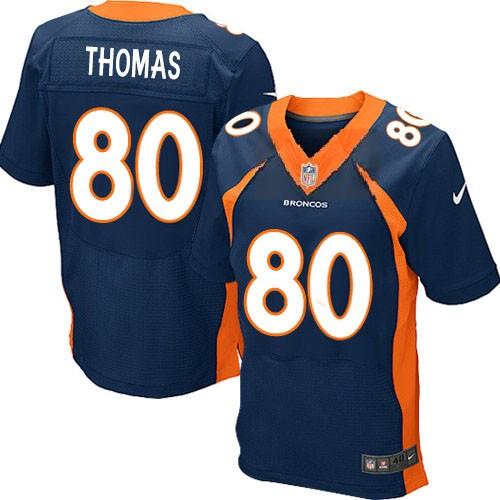 Nike Denver Broncos 80 Julius Thomas Blue Elite NFL Jerseys 2013 New Style Cheap