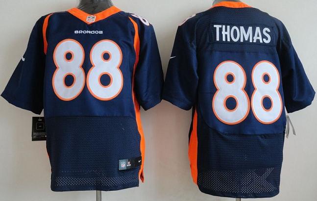 Nike Denver Broncos 88 Demaryius Thomas Blue Elite NFL Jerseys 2013 New Style Cheap