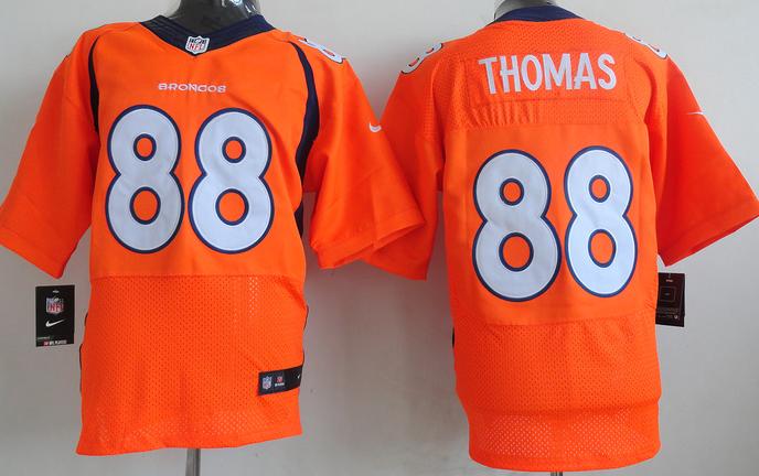 Nike Denver Broncos 88 Demaryius Thomas Orange Elite NFL Jerseys 2013 New Style Cheap