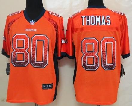Nike Denver Broncos 80 Julius Thomas Orange Drift Fashion Elite NFL Jerseys Cheap