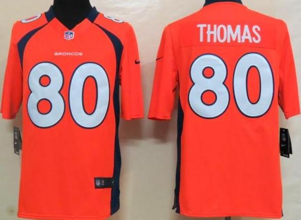 Nike Denver Broncos 80 Julius Thomas Orange Limited NFL Jerseys Cheap