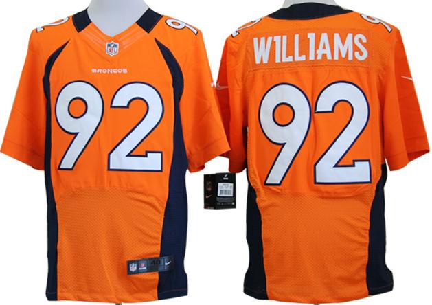 Nike Denver Broncos 92 Sylvester Williams Orange Elite NFL Jersey Cheap