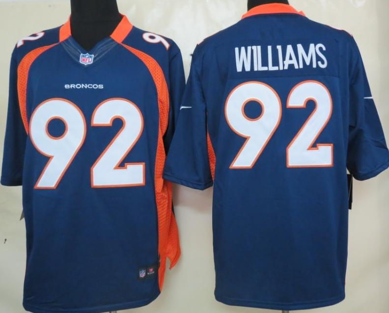 Nike Denver Broncos 92 Sylvester Williams Blue Limited NFL Jerseys Cheap