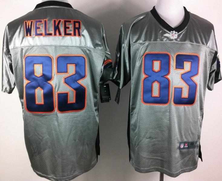 Nike Denver Broncos 83 Wes Welker Grey Shadow NFL Jerseys Cheap