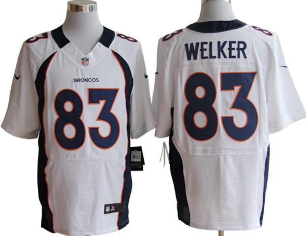 Nike Denver Broncos 83 Wes Welker White Elite NFL Jerseys Cheap