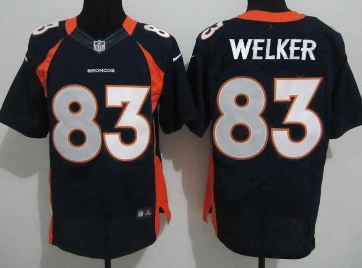 Nike Denver Broncos 83 Wes Welker Blue Elite NFL Jerseys Cheap