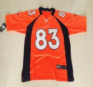 Nike Denver Broncos 83 Wes Welker Orange Elite NFL Jerseys Cheap