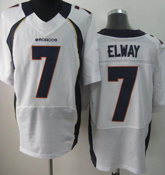 Nike Denver Broncos 7 John Elway White Elite NFL Jerseys Cheap
