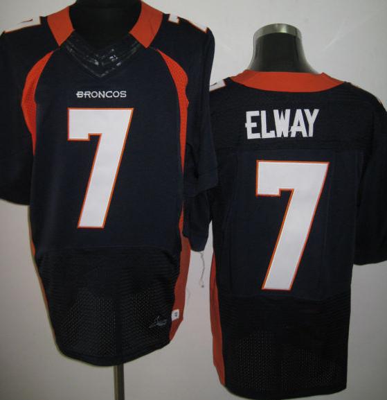 Nike Denver Broncos 7 John Elway Blue Elite NFL Jerseys Cheap