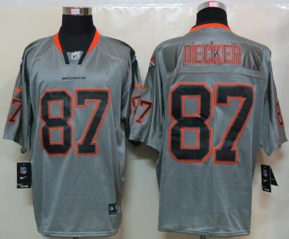 Nike Denver Broncos 87# Eric Decker Lights Out Grey Elite Jerseys Cheap