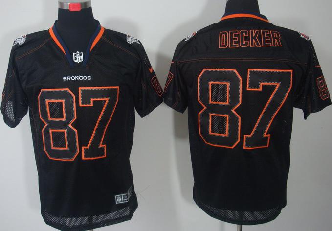 Nike Denver Broncos 87# Eric Decker Lights Out Black NFL Jerseys Cheap