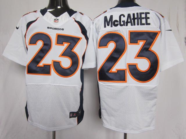 Nike Denver Broncos 23# Willis McGahee White Elite Nike NFL Jerseys Cheap