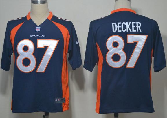 Nike Denver Broncos 87# Eric Decker Blue Game NFL Jerseys Cheap