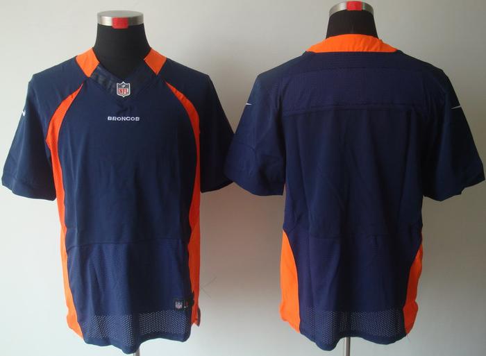 Nike Denver Broncos Blank Blue Elite NFL Jerseys Cheap