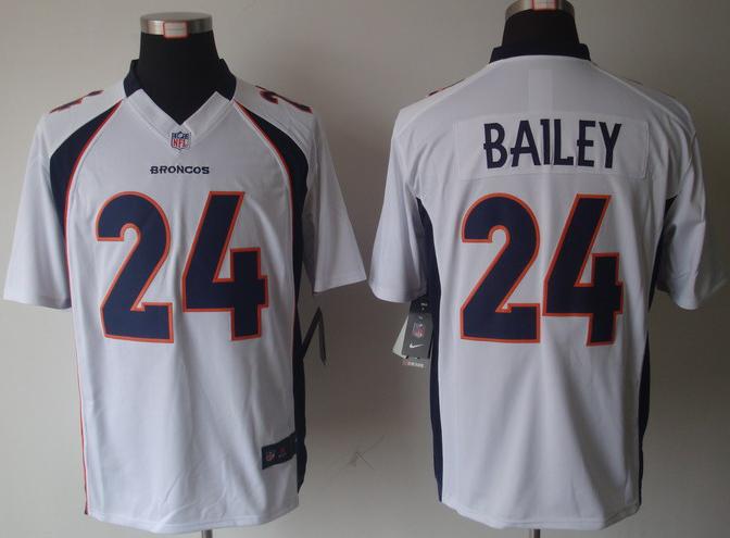 Nike Denver Broncos 24# Champ Bailey White Game Nike NFL Jerseys Cheap