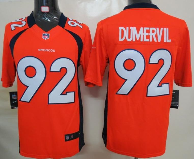 Nike Denver Broncos 92 Dumervil Orange Game LIMITED NFL Jerseys Cheap