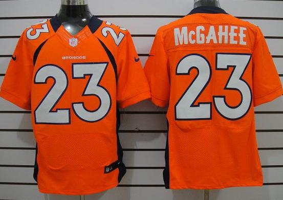 Nike Denver Broncos 23# Willis McGahee Orange Elite Nike NFL Jerseys Cheap
