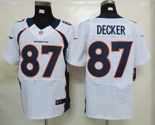 Nike Denver Broncos 87# Eric Decker White Elite Nike NFL Jerseys Cheap