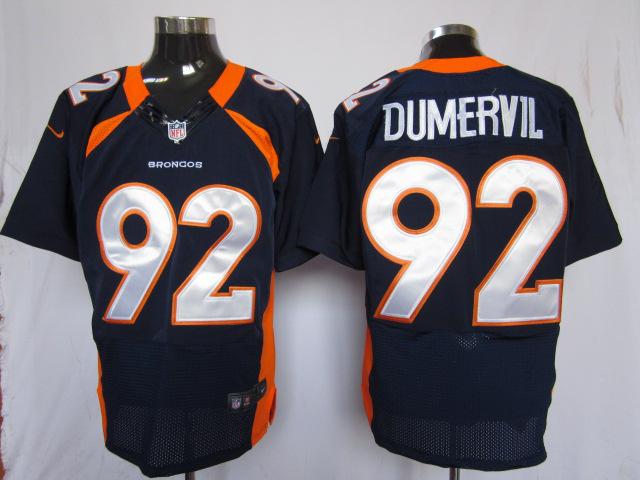 Nike Denver Broncos 92# Elvis Dumervil Blue Elite Nike NFL Jerseys Cheap