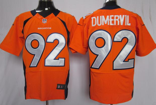 Nike Denver Broncos 92# Elvis Dumervil Orange Elite Nike NFL Jerseys Cheap