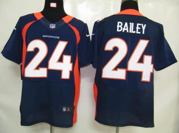 Nike Denver Broncos 24# Champ Bailey Blue Elite Nike NFL Jerseys Cheap