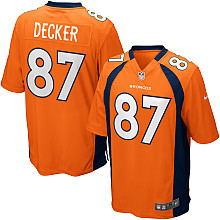 Nike Denver Broncos 87# Eric Decker Orange Nike NFL Jerseys Cheap