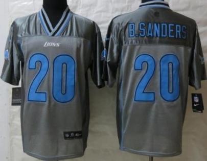 Nike Detroit Lions 20 Barry Sanders Elite Grey Vapor NFL Jersey Cheap