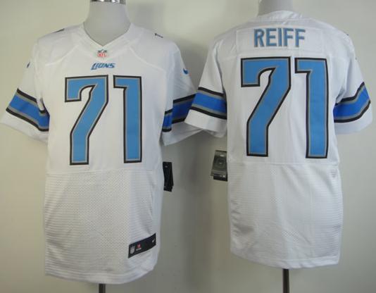 Nike Detroit Lions #71 Riley Reiff White Elite NFL Jerseys Cheap