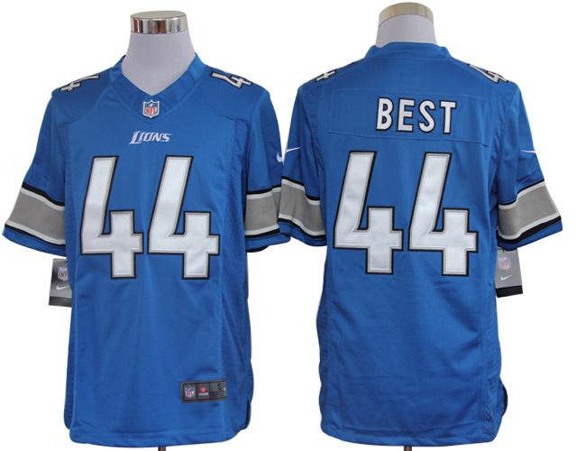 Nike Detroit Lions 44# Jahvid Best Blue Game LIMITED NFL Jerseys Cheap