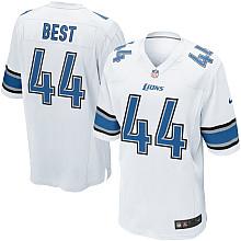 Nike Detroit Lions 44# Jahvid Best White Nike NFL Jerseys Cheap
