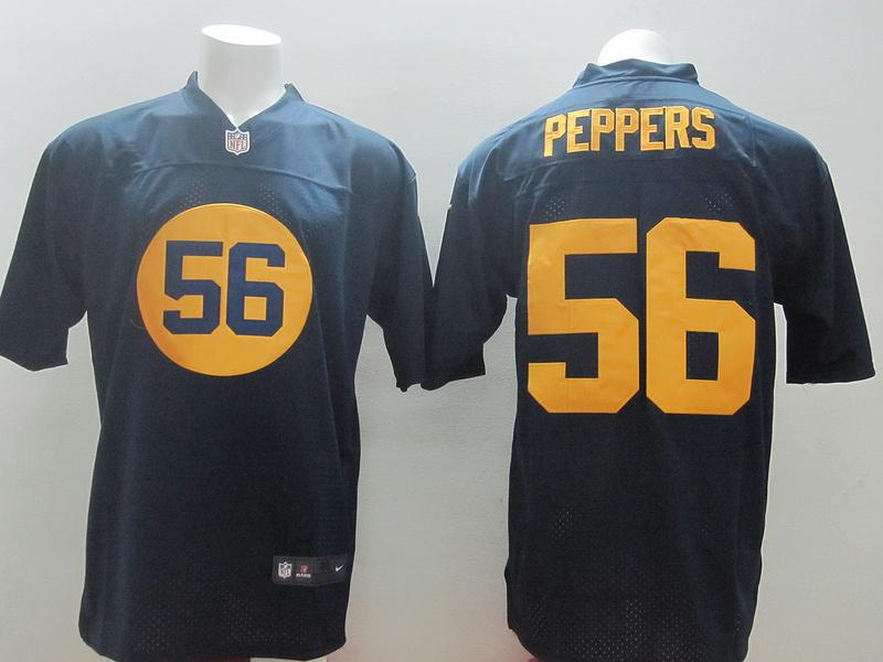 Nike Green Bay Packers 56 Julius Peppers Blue Elite NFL Jerseys Cheap